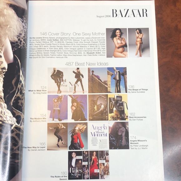 Harper’s Bazaar Magazine August 2006 Britney Spears Cover - Picture 3 of 14